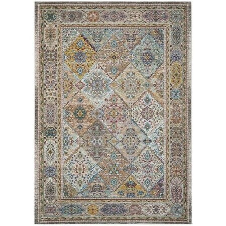 Safavieh Aria Round Area Rug, Cream and Multicolor - 6 ft.-5 in. x 6 ft.-5 in. ARA127C-6R